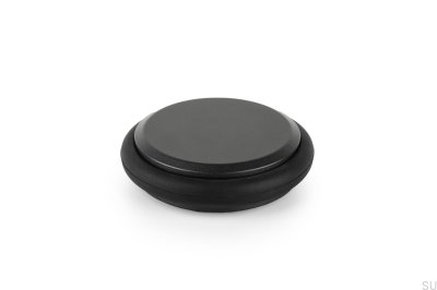 Arrêt de porte de sol bas 68 aluminium gris
