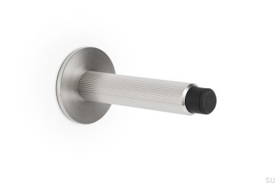 Arpa Butoir de porte mural Aluminium Argent Brossé