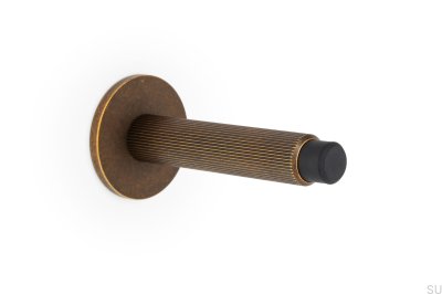 Pied Butoir de porte mural Arpa Aluminium Rustic Gold