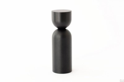 Support mural noir en aluminium Kokeshi 1856