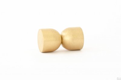 Bouton de meuble Kokeshi 1832, laiton brossé, non verni