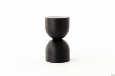 Bouton de meuble Kokeshi 1832 Aluminium Noir