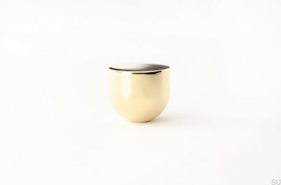 Bouton de meuble Kokeshi 1816, laiton poli, non verni