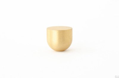 Bouton de meuble Kokeshi 1816, laiton brossé, non verni
