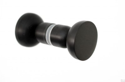 Bouton de porte Kokeshi double face en aluminium 3032 noir