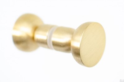 Bouton de porte double face Kokeshi 3032 Laiton brossé non laqué