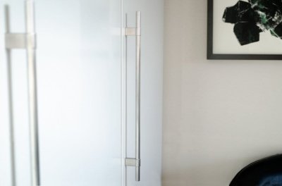 Poignée de meuble allongée Line Big 342 Acier inoxydable brossé