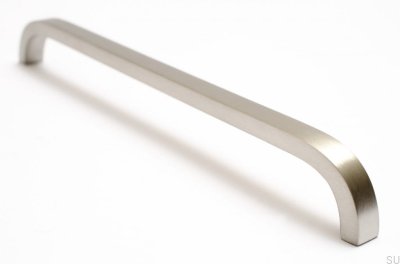 Poignée de meuble allongée Slim 224 Argent, Acier, Brossé