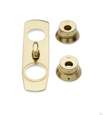 Panneau accessoire cylindrique standard scandinave en laiton poli