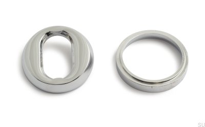 Bague cylindrique chromée polie universelle, norme scandinave