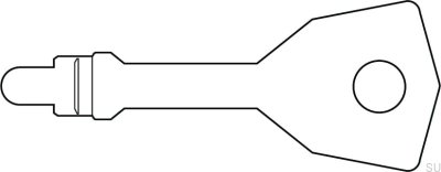 Clé pour 6414 Argent (2 pièces)