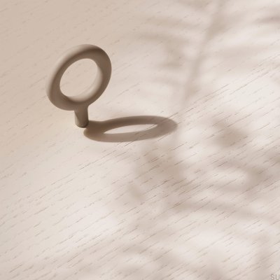 Bouton de meuble Key en métal Grège