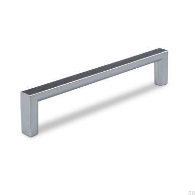 Poignée de meuble oblongue Calabro 128 Argent