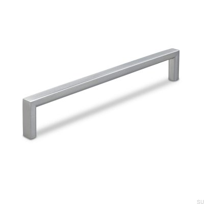 Poignée de meuble oblongue Calabro 160 Argent Brossé