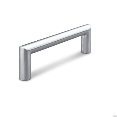 Poignée de meuble oblongue Fasano 96 argent brossé