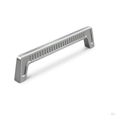 Poignée de meuble allongée Ferrara 160 Argent Brossé
