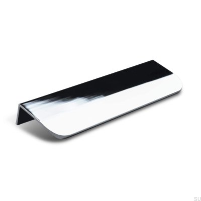 Poignée de meuble Poppi 136 edge, chrome poli