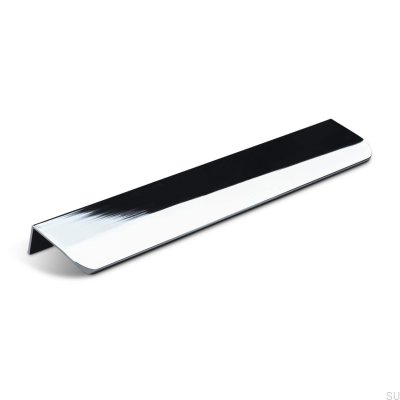 Poignée de meuble Poppi 232 edge, chrome poli