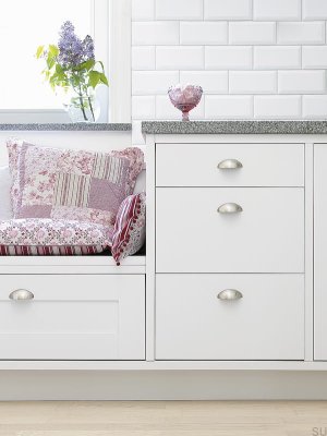 Poignée de meuble en coquillage 2532 64 Argent vieilli