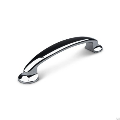 Poignée de meuble oblongue Vittoria 96, chrome poli