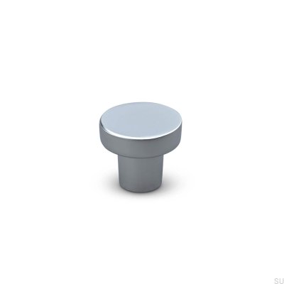 Bouton de meuble argenté Agno 28