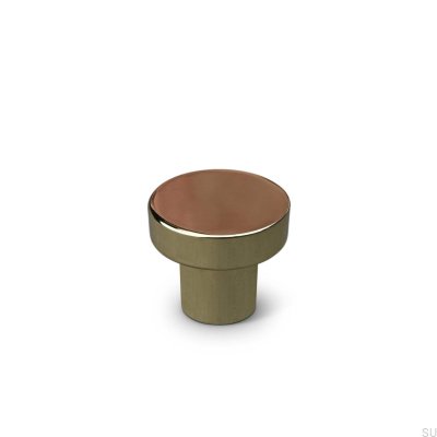 Bouton de meuble doré Agno 28