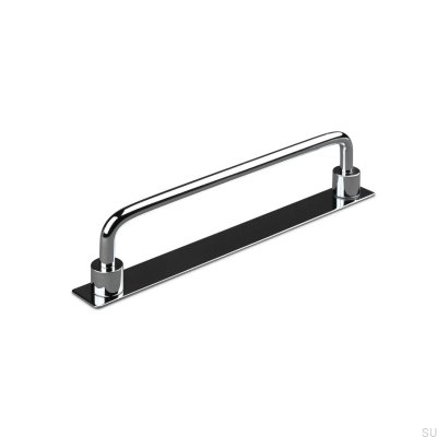 Poignée de meuble oblongue Limone 160, chrome poli