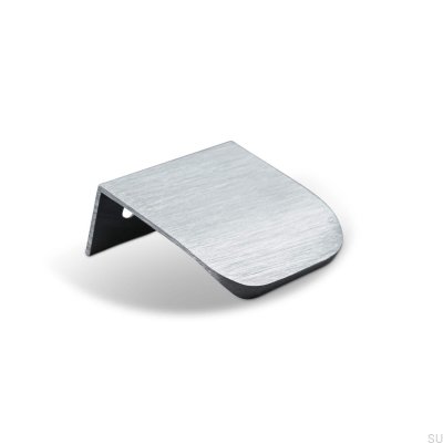 Poignée de meuble Poppi 40 edge, argent brossé