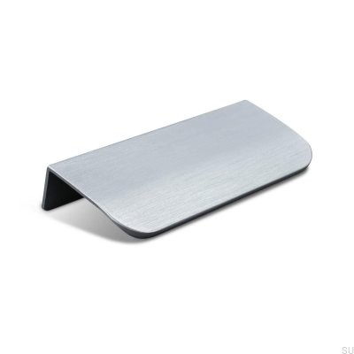 Poignée de meuble Poppi 96 edge, argent brossé