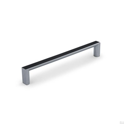 Poignée de meuble oblongue Sala 160, chrome poli