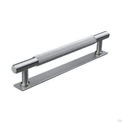 Poignée de meuble oblongue Salo 160, argent brossé