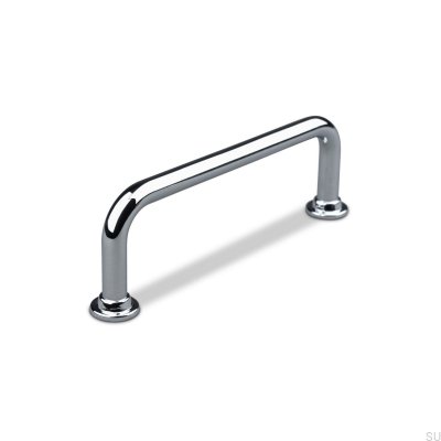 Poignée de meuble oblongue Venosa 96, chrome poli