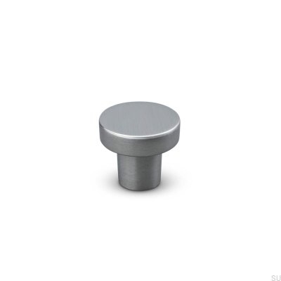 Bouton de meuble Agno 28 Argent Brossé