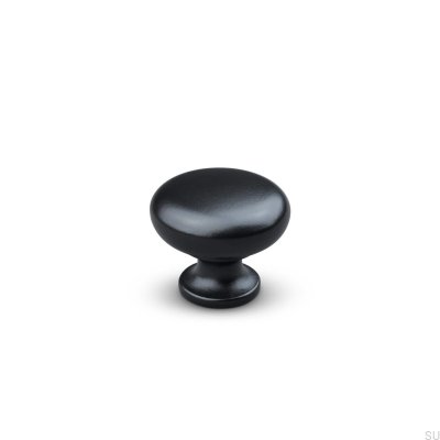 Bouton de meuble en métal Ancona 30, noir mat