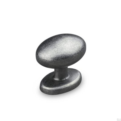 Bouton de meuble en étain antique Atri