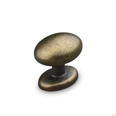 Bouton de meuble en métal Atri, oxydé