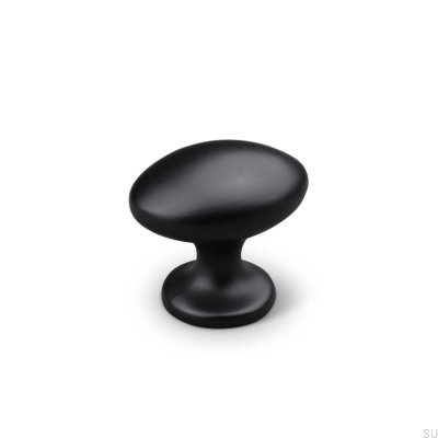 Bouton de meuble Forio 38 en métal noir mat