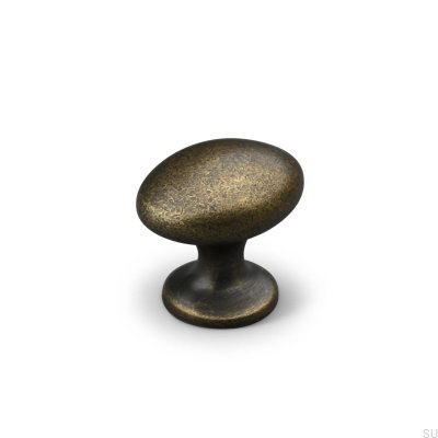 Bouton de meuble Forio 38, métal oxydé