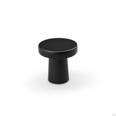 Bouton de meuble en métal Garda 25, noir mat