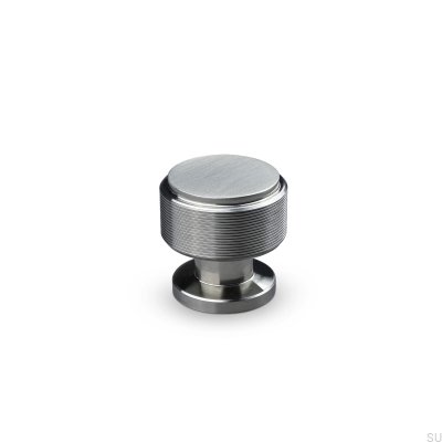 Bouton de meuble Lonato Stripe 30 Argent Brossé