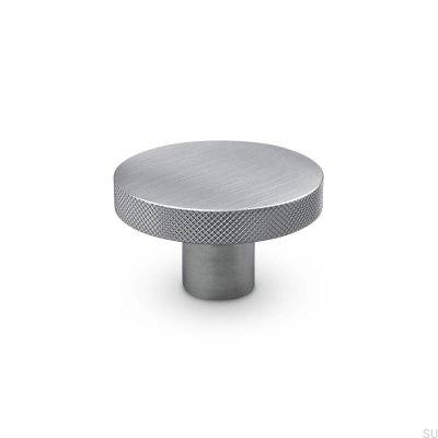 Bouton de meuble Monza 42 en argent brossé