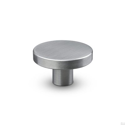 Bouton de meuble Monza Stripe 42 argent brossé