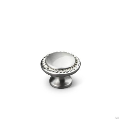 Bouton de meuble Sora 30 argent brossé