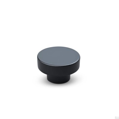 Bouton de meuble en métal Vasto 34, noir mat