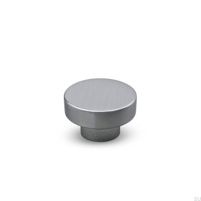 Bouton de meuble Vasto 34 en argent brossé