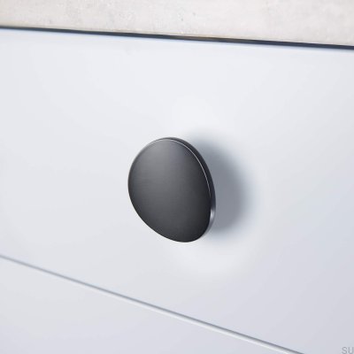 Bouton de meuble Särö 70 Métal Noir Mat (2 pièces)