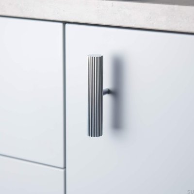 Bouton de meuble T-Bar Smögen Argent (2 pièces)