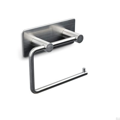 Porte-rouleau de papier toilette brossé argent Nantes