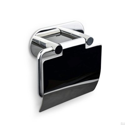Porte-rouleau de papier toilette Tours Chrome Poli