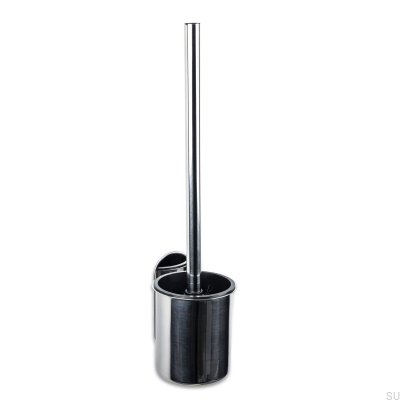 Brosse WC murale Tours, chrome poli